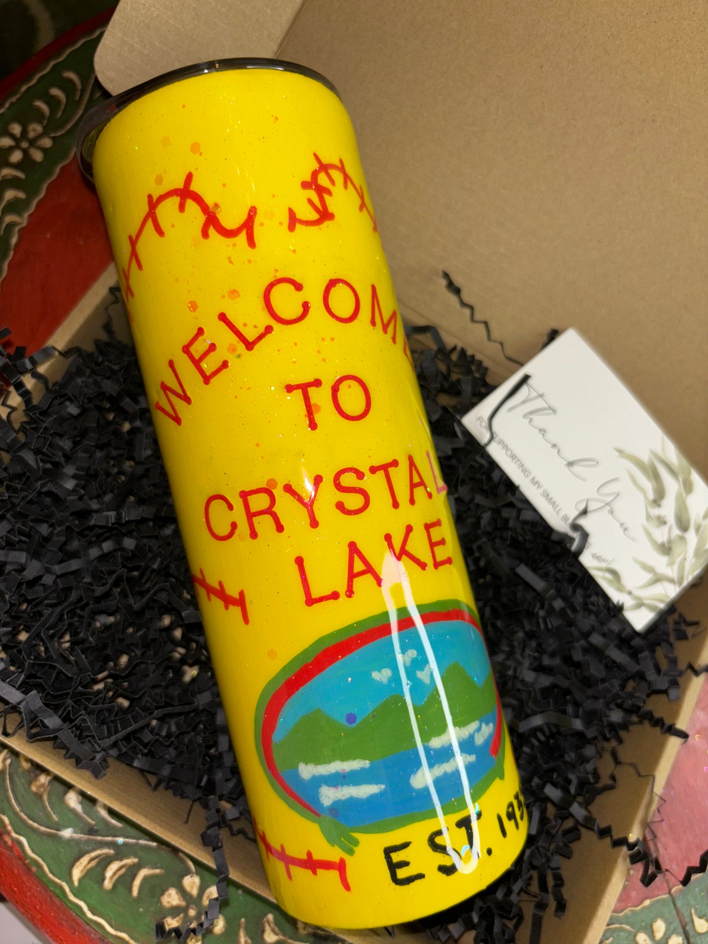 Crystal lake 20oz stainless steel tumbler