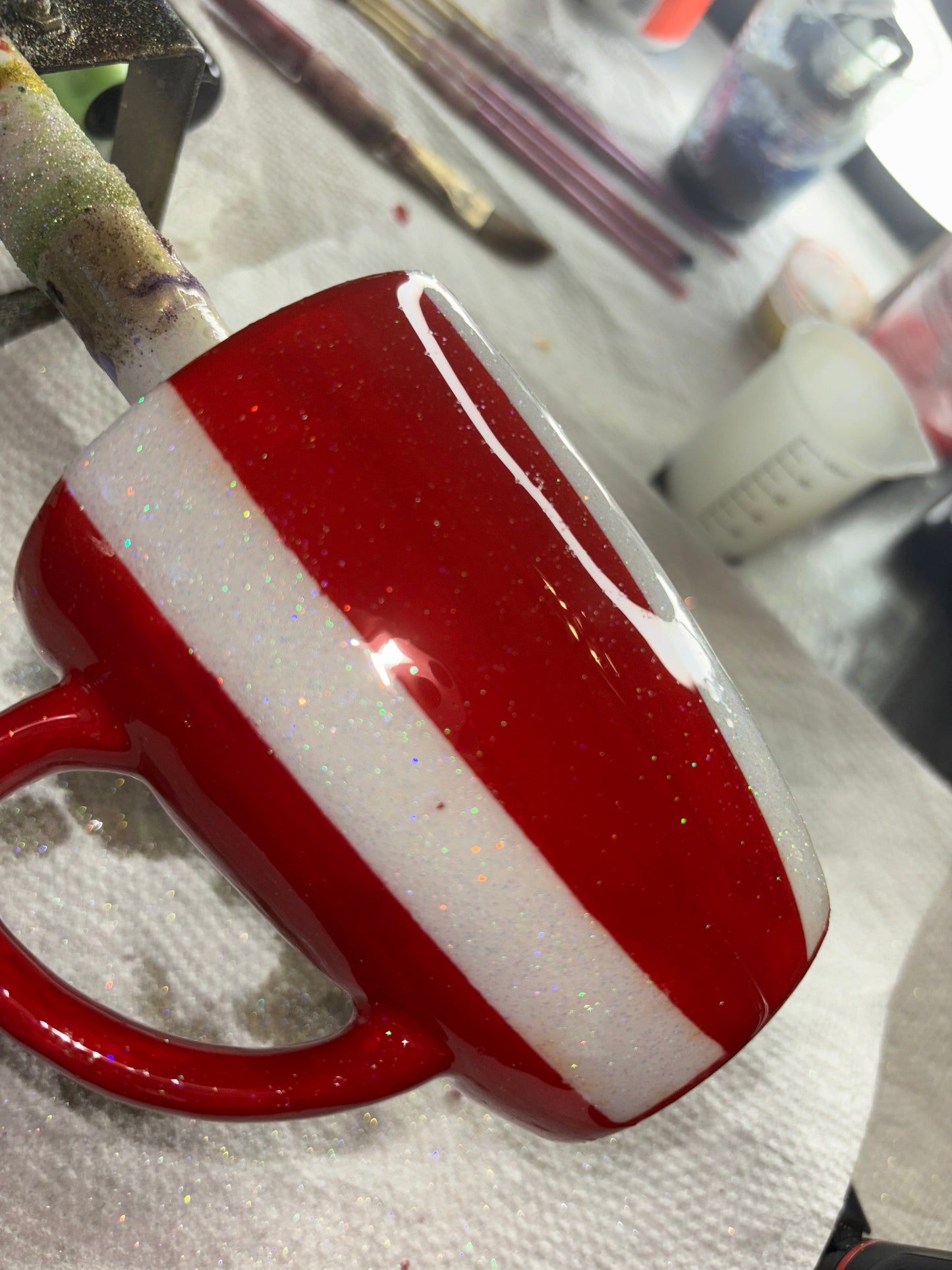 Candy cane mug 🍵